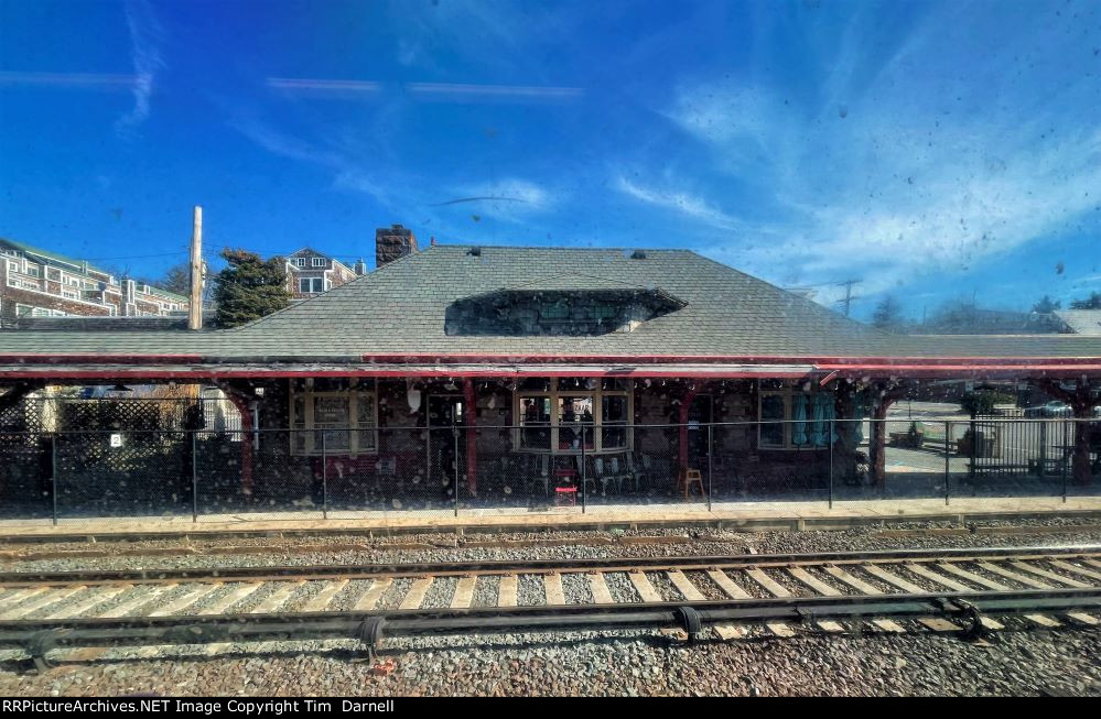 Metro North station from the train